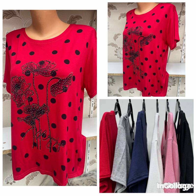 Bluzki damskie Roz L-3XL, Mix Kolor Paczka 12 szt